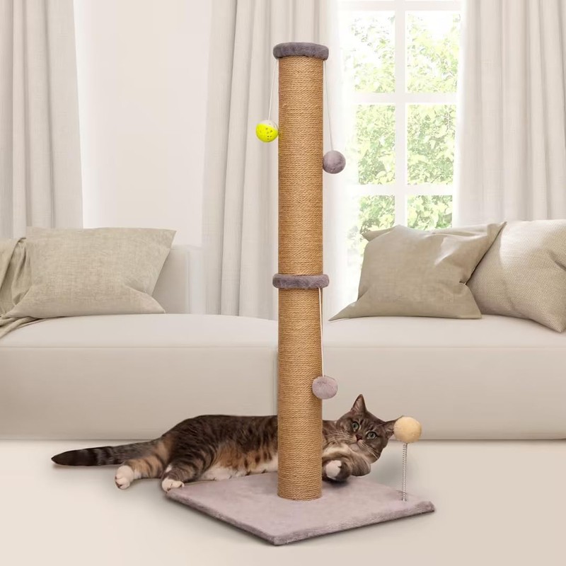 PELUOMOZ Tall Cat Scratching Post 36 inch Large Cat Scratch