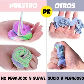 Paquete de 8 Kit de Limo de Mantequilla de Doble Color,Suave y Antiadherente,Regalos para aliviar el estrés,Juguetes para Tartas para niños,Regalos de cumpleaños,Regalos de Fiesta para niñas y niños