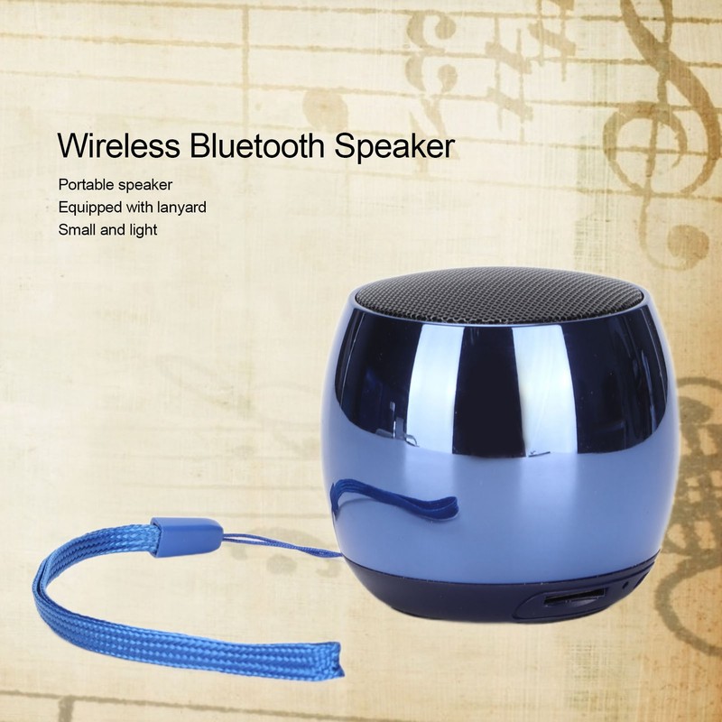 Wireless Speaker Portable Metal Plating Bluetooth 5.0 Micro Speaker with