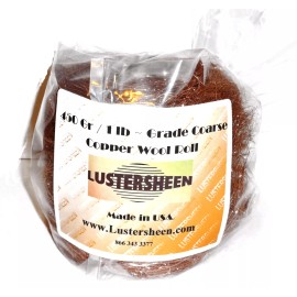 Lustersheen Copper Wool Roll 1 LB - Coarse
