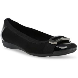 Anne Klein ULIVERA Ballet Flat,Black,7.5