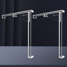 4 Pieces Valance Clips Vertical Blind Clear Valance Clip Bracket Vertical Blind Hidden Installation Bracket Replacement Part, Outside Mount