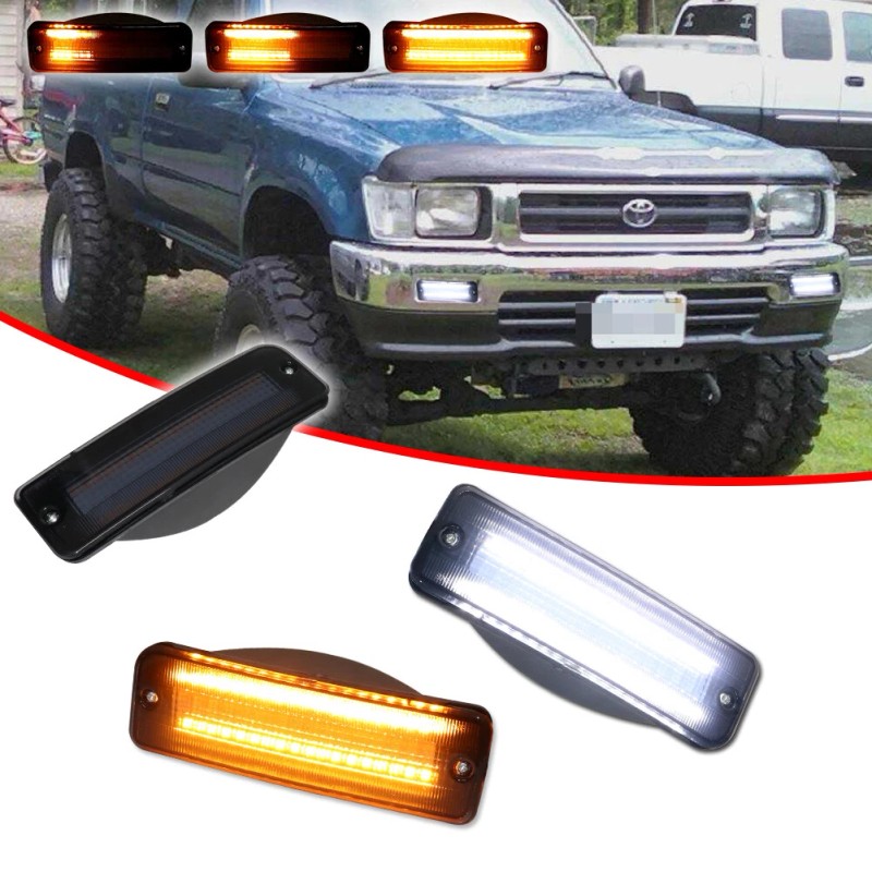 GTINTHEBOX Sequential Switchback LED Front Parking Signal Lights Pair For