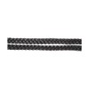 Cwell Equine Italian Polo Leather Plaited/Braided Reins Black Full (542)