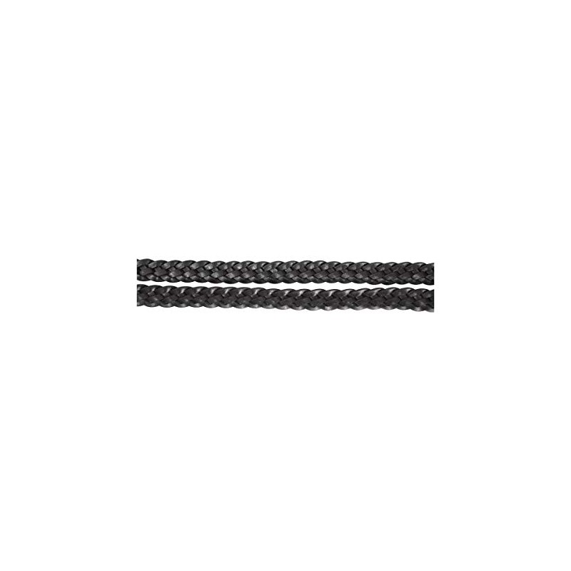 Cwell Equine Italian Polo Leather Plaited/Braided Reins Black Full (542)