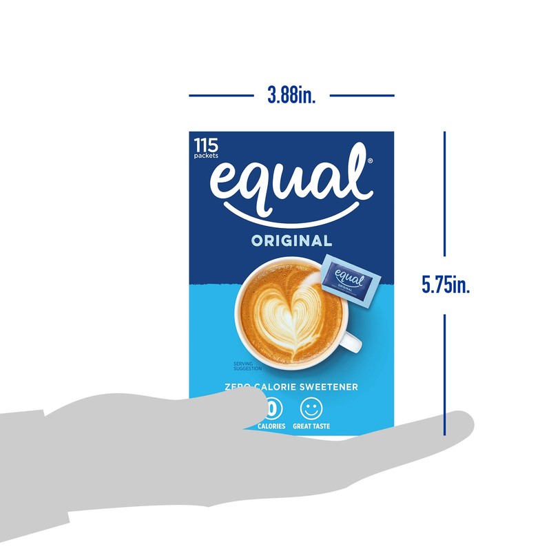 EQUAL 0 Calorie Sweetener, Aspartame and Acesulfame-K Sweetener Packets, Zero
