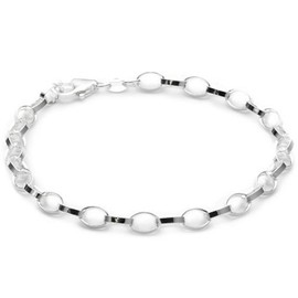Vinani BCA20 Women's Bracelet - High-Quality Base Charm Bracelet from Italy 925 Sterling Silver 20-21 cm for Pendant, Sterling Silver