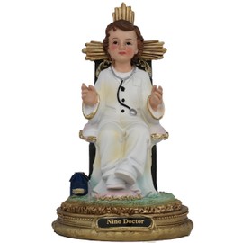 Cannan Santo Niño Doctor 7" Niño Jesus De Los Enfermos Resin Religious Figure Holy Child Doctor