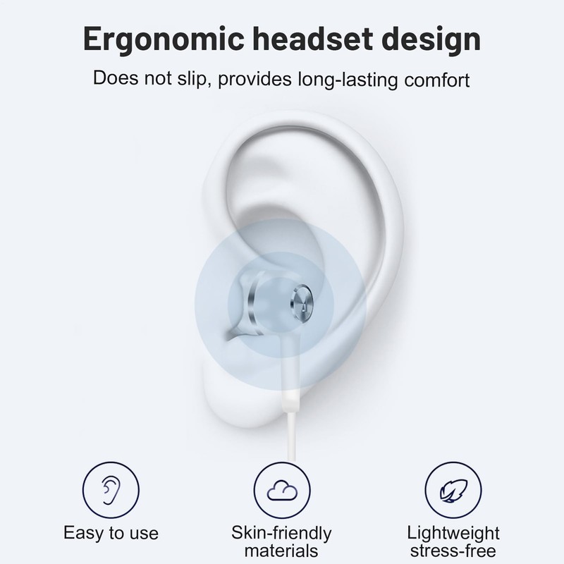 in Ear Headphones - in-Ear Headphones Wired with,ErgonoHigh-Fidelity Electronics for