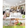 6PACK LED Flush Mount Ceiling Light, 3000K-4000K-6500K & 100W Equivalent