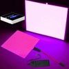 jose2015 Electroluminescent Panel 10x10CM,Cuttable DIY Electroluminescent El Panel Light,3 Modes