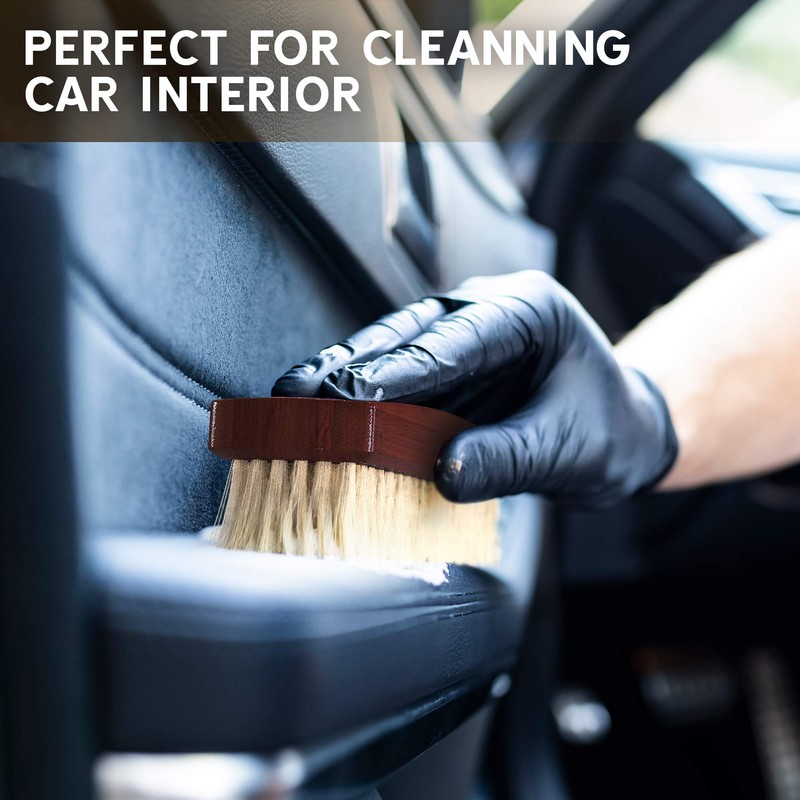 KONEX Dark Wood Lint Brush for Clothes, Cashmere, Handbags -