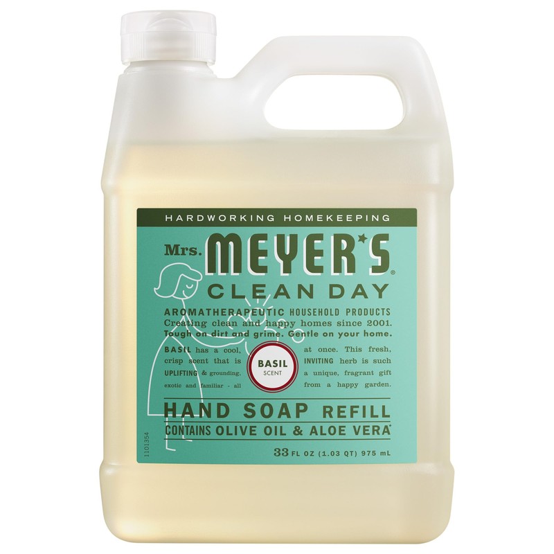 MRS. MEYER'S CLEAN DAY Hand Soap Refill, Made with Essential