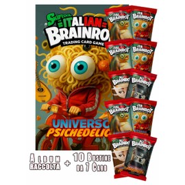 Skifidol Italian Brown Red Exclusive Album + 10 Sealed Bags - Trading Card Game Collection 2024