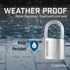 Crystal Vision Anti-Theft Loud 130db Alarm Lock Weather Proof Heavy
