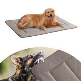 MAXYOYO Chew Proof Dog Beds, Indestructible Dog Crate Pad for Aggressive Chewers, Machine Washable Mat with a Removable Protect Cover