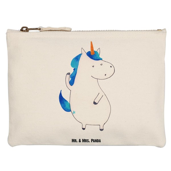 Mr. & Mrs. Panda Make-up bag unicorn man, White, Hand