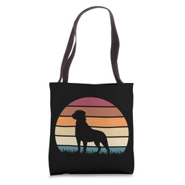 Retro Vintage Sunset Dog Pet Lover Rottweiler Breed Tote Bag