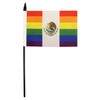 AZ FLAG Table Flag Mexico Rainbow 21 x 14 cm