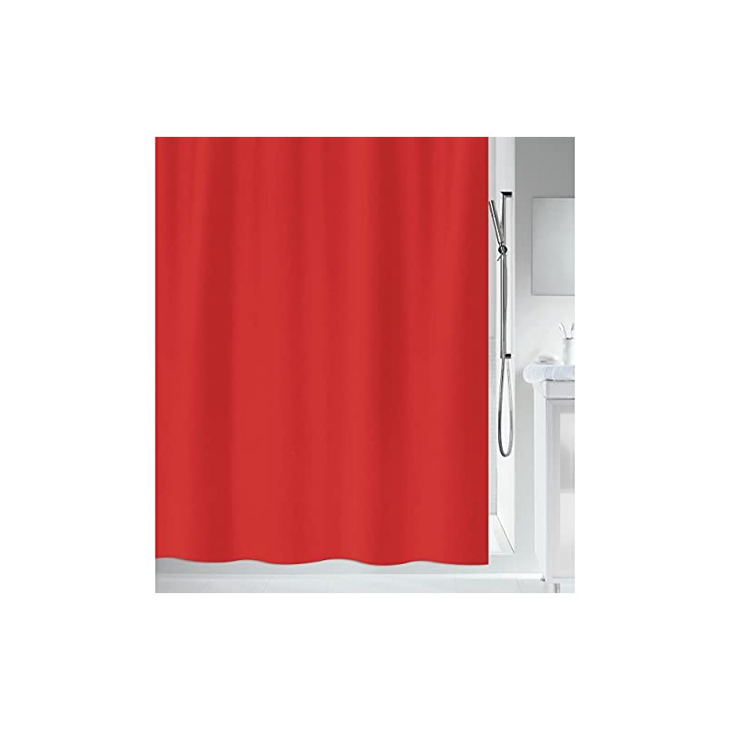 Spirella Anti-Schimmel Duschvorhang - Anti-Bakteriell, waschbar, wasserdicht - Polyester, „Primo