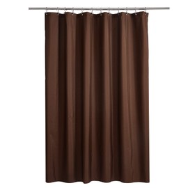 Ultimate Waterproof Fabric Shower Curtain or Liner, Breathable TPU & Machine Washable, Use for Bath Tub/Stall in Home and Hotel, Brown, 72"x72"
