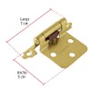 Hermex BIPA-71, Bolsa con 2 bisagras parche de 7cm, latonado