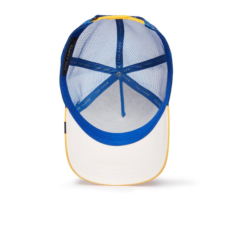Goorin Bros. Trucker Cap Ram Fan Blue Yellow Size: One