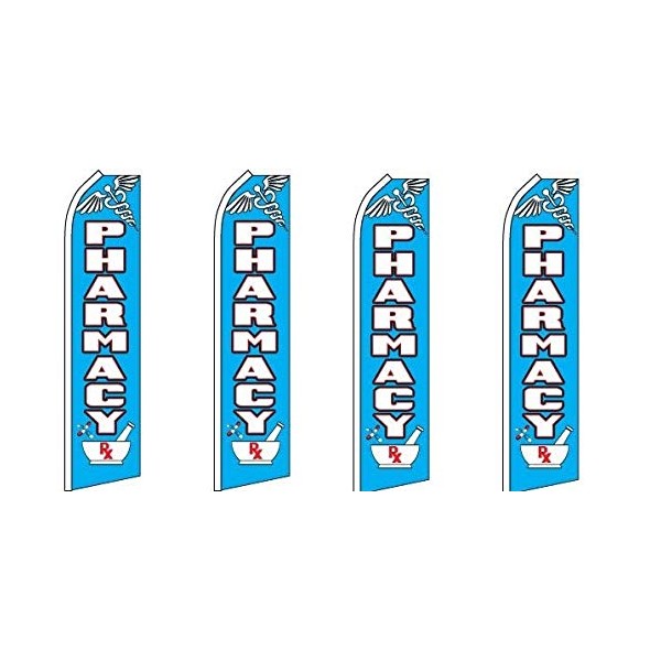 OnPoint Wares Pharmacy King Flag- Pack of 4 (Hardware Not