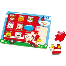 Artec 7692 Wooden Puzzle Animal Bus