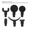 6pcs Deep Tissue Massager Head Set EVA Replaceable Head Attachment