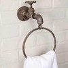 Industrial Water Spigot Towel Ring