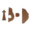 Easter Scene Cross Decoration Wooden Jesus Empty Tomb Statue Easter