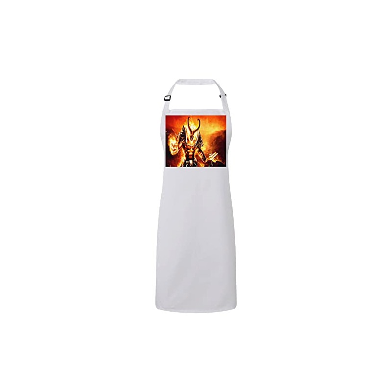 Fabulous Premium Kitchen Apron Demon Devil Satan Fire Video Games