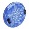 Snow Tube with Handle PVC 450lbs Load Bearing Blue White