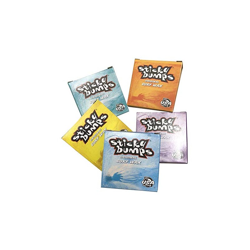 STICKY BUMPS Set of 5 Sticky Bumps Surf Wax/Surfboard Wax
