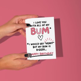 LimaLima Funny Birthday Card For Him Husband Boyfriend Cute I Love You Message For Men Perfect For 30th 40th 50th 60th
