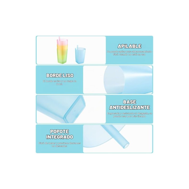 Taza para beber para niños, 4 tazas para beber con