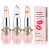 LOPHE Flower Jelly Lipstick Set, 3-Piece Magic Temperature Colour Changing