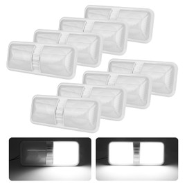 ULITECO RV Light Interior, RV Ceiling Light 12V, 4500K 1100LM RV Led Lights Fixtures,7W Camper Lights with Switch for RV Trailer Camper Boat Car (Natural White, 8PCS)