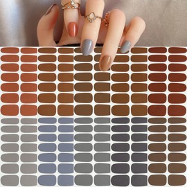 NAIL ANGEL 1SET Nails Strips Pure Color Combination Nail Wrap Nail Art Full Cover Sticker Fashion Designs Sticker Easy-Way Summer Beach Holiday Style Pedicure for Women Pure Color (YA016-10PCS)