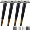 TempFoo 6 Inch Metal furniture Legs Oblique Conical Metal Legs