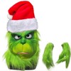 MIMIKRY Griesgram Latex Mask with Santa Hat Plus Gloves for