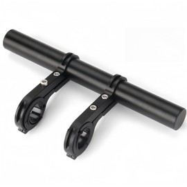 Bicycle Handlebar Extension Bracket Aluminum Alloy Bicycle Holder Lightweight Extension Mount Accessories Holder Easy to Install Fits Regular 25.4mm 31.8mm (Black)