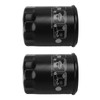 2PCS Oil Filter 2540086 Oil Cleaner Steel Cylindrical Replacement for