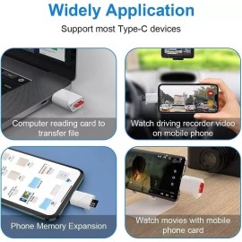 ELETRAND USB C TF Card Reader, Type C to TF Micro SD Card Reader, USB 2.0 OTG Memory Card