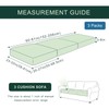 hyha Individual Couch Cushion Covers, Stretch Magic Sofa Seat Cushion