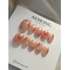 [Highly recommendedfor rainy days] Dewy peach - Almond flat fit