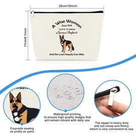 German Shepherd Gifts Dog Lover Gift Makeup Bag Funny Break Up Gift Divorce Gifts for Women Inspirational Gifts for Friend Daughter Mom Cosmetic Bag German Shepherd Lover Gift German Shepherd Mom Gift
