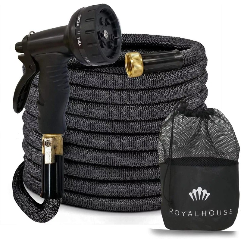 Royal House 50 FT Expandable Garden Hose with 9-Function -