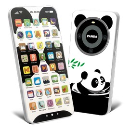 Kids Phone with 10,000+ Educational Content, Rechargeable Toddler Learning Phone with Music & Sounds, Pretend Play Cell Phone for Boys & Girls Ages 0-5, Best Gift for Toddler Toys